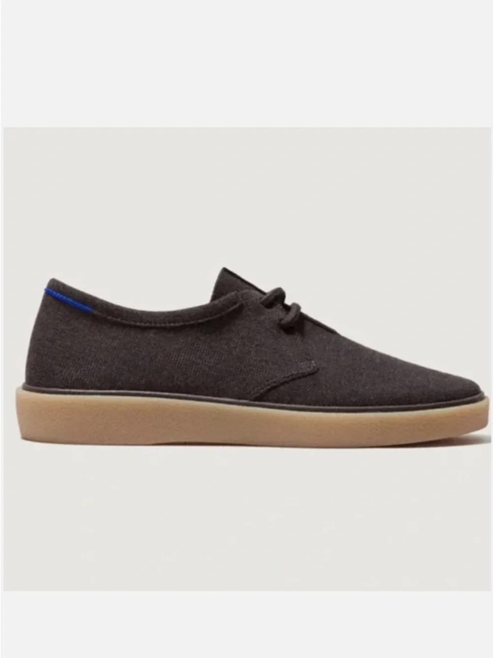 Rothy’s The Monty Lace Up Vintage Brown Men’s 12.5 Wool Knit Sneakers NIB
